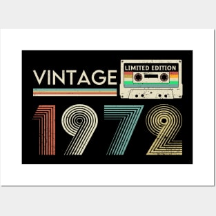 Vintage 1972 Limited Cassette Posters and Art